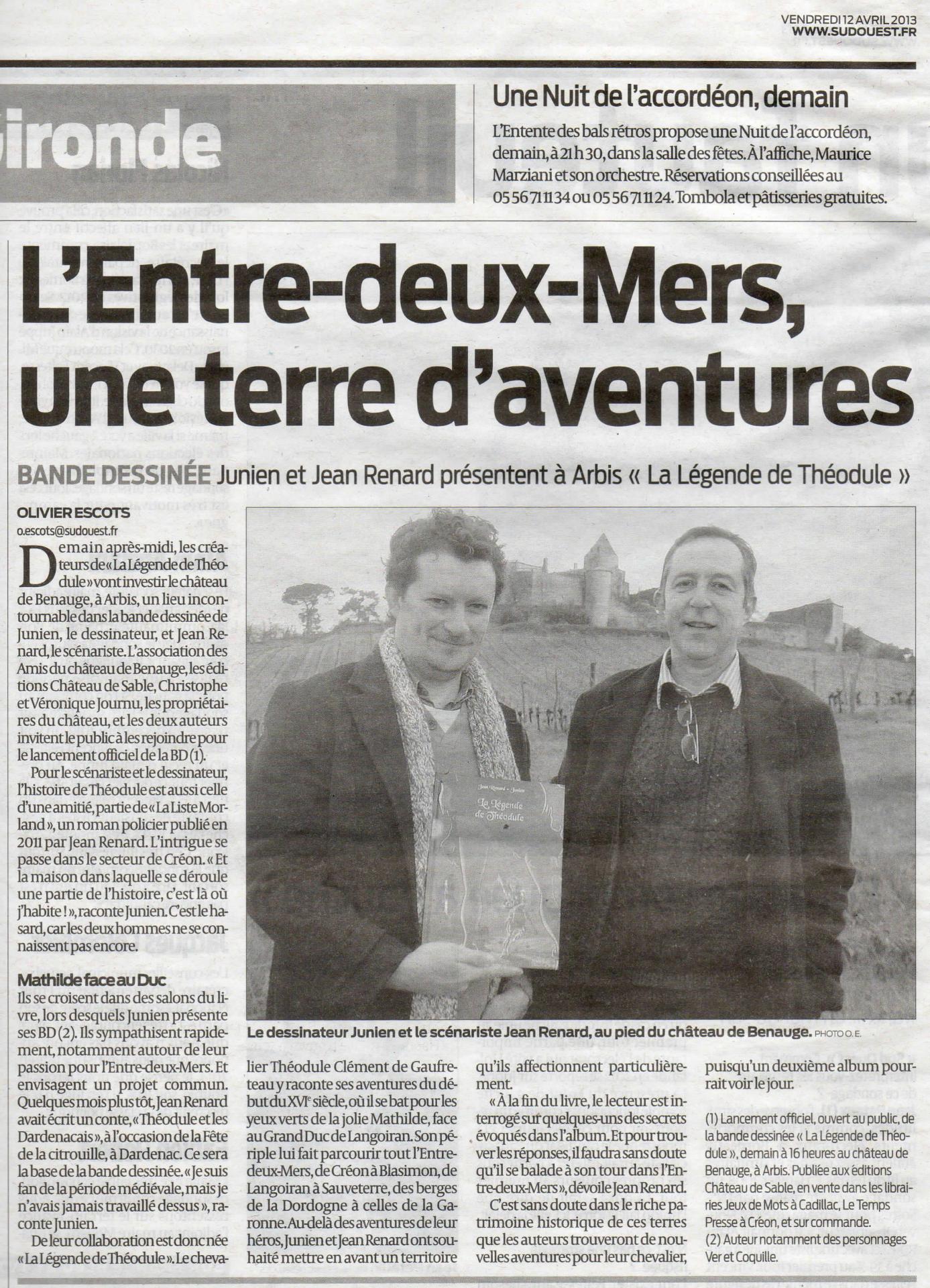 Sud ouest 18 04 2013
